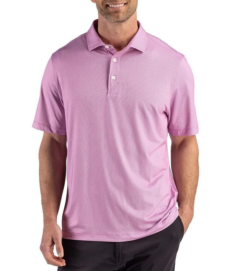 Cutter & Buck Pike Lattice Polo Recycled Lattice Print Polo