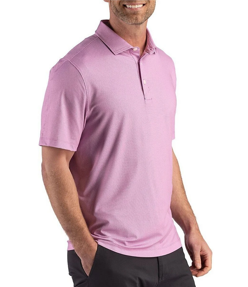 Cutter & Buck Pike Lattice Polo Recycled Lattice Print Polo