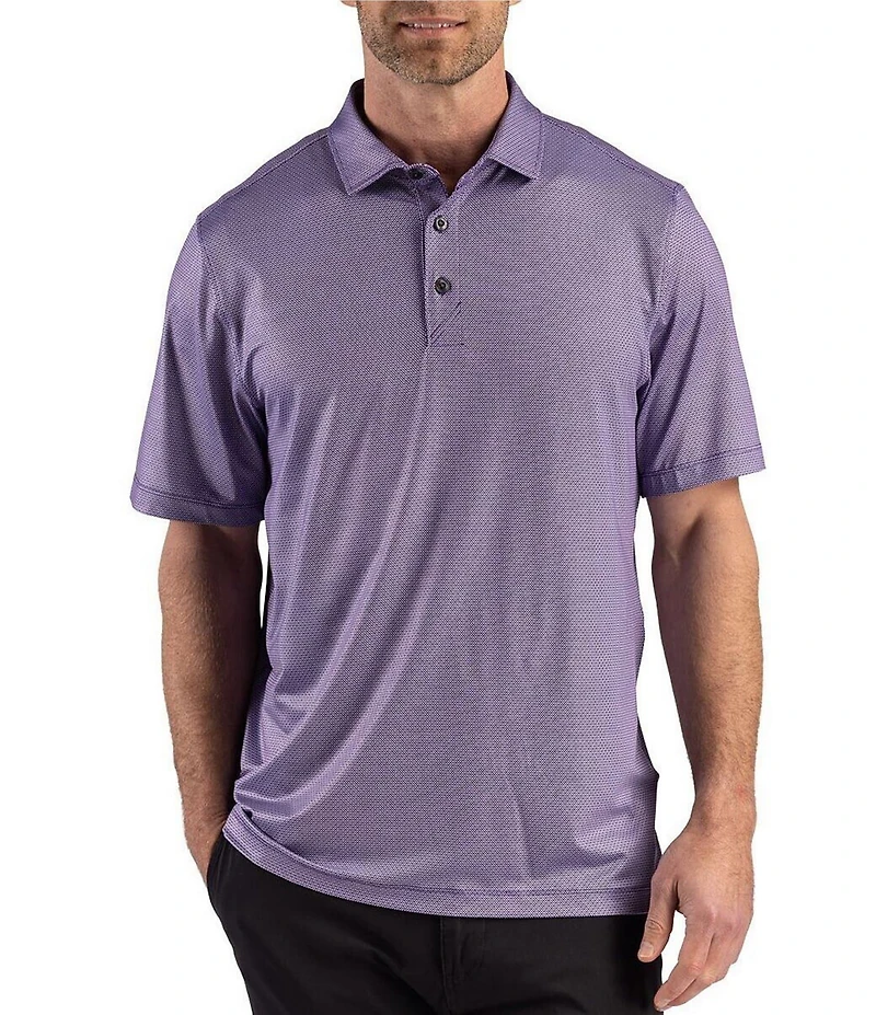Cutter & Buck Pike Lattice Polo Recycled Lattice Print Polo