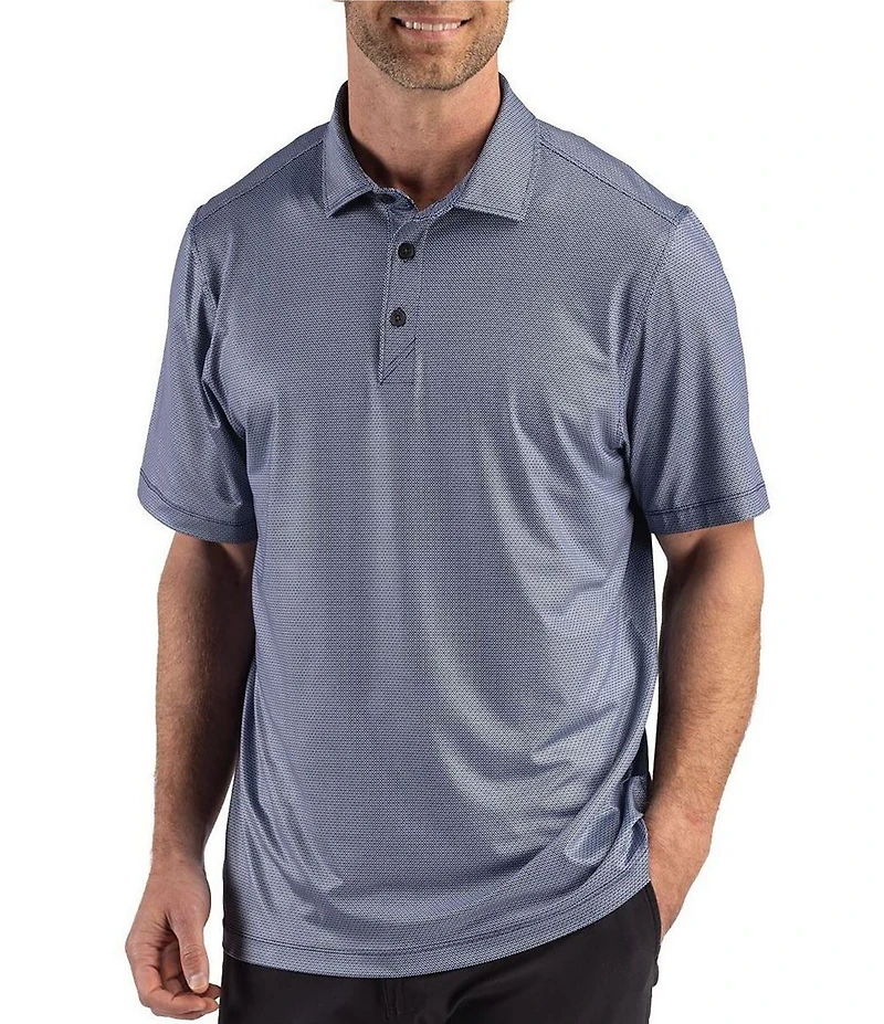 Cutter & Buck Pike Lattice Polo Recycled Lattice Print Polo