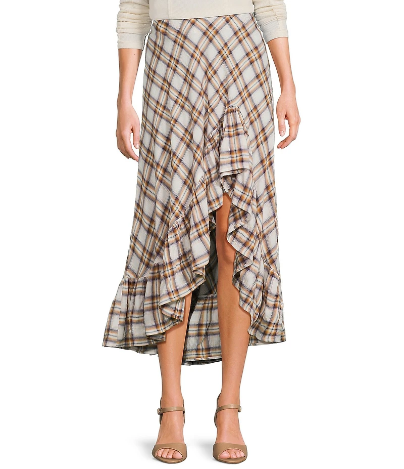 C&V Chelsea & Violet Asymmetric Ruffle Skirt