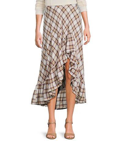 C&V Chelsea & Violet Asymmetric Ruffle Skirt