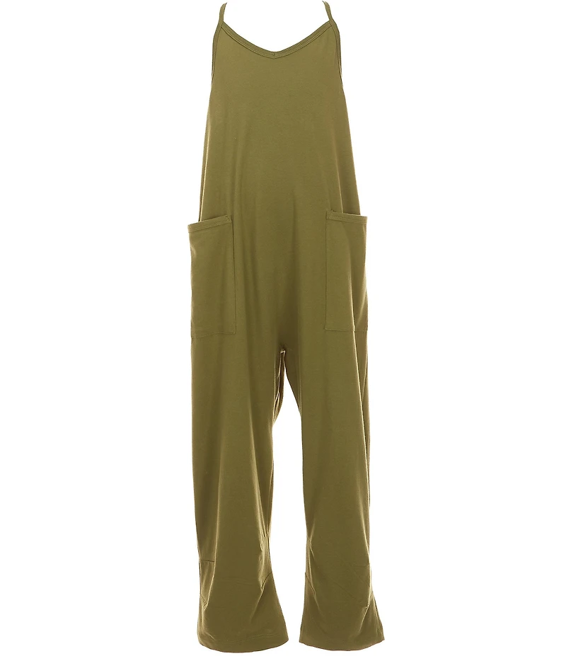 Chelsea & Violet Big Girls Sleeveless Pocketed Jumpsuit