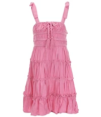 C&V Chelsea & Violet Big Girls Tie Shoulder Cupcake Dress