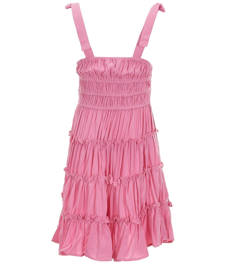 C&V Chelsea & Violet Big Girls Tie Shoulder Cupcake Dress