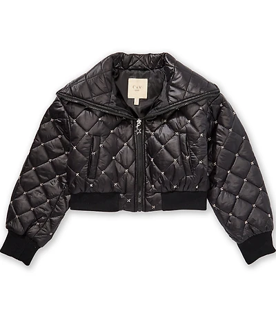 Chelsea & Violet Big Girls Beaded Puffer