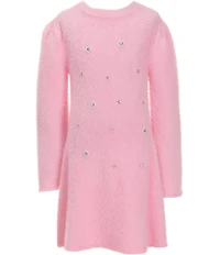 Chelsea & Violet Big Girls Rhinestone Sweater Dress