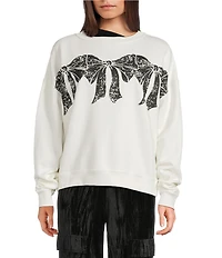 C&V Chelsea & Violet Bow Graphic Sweatshirt