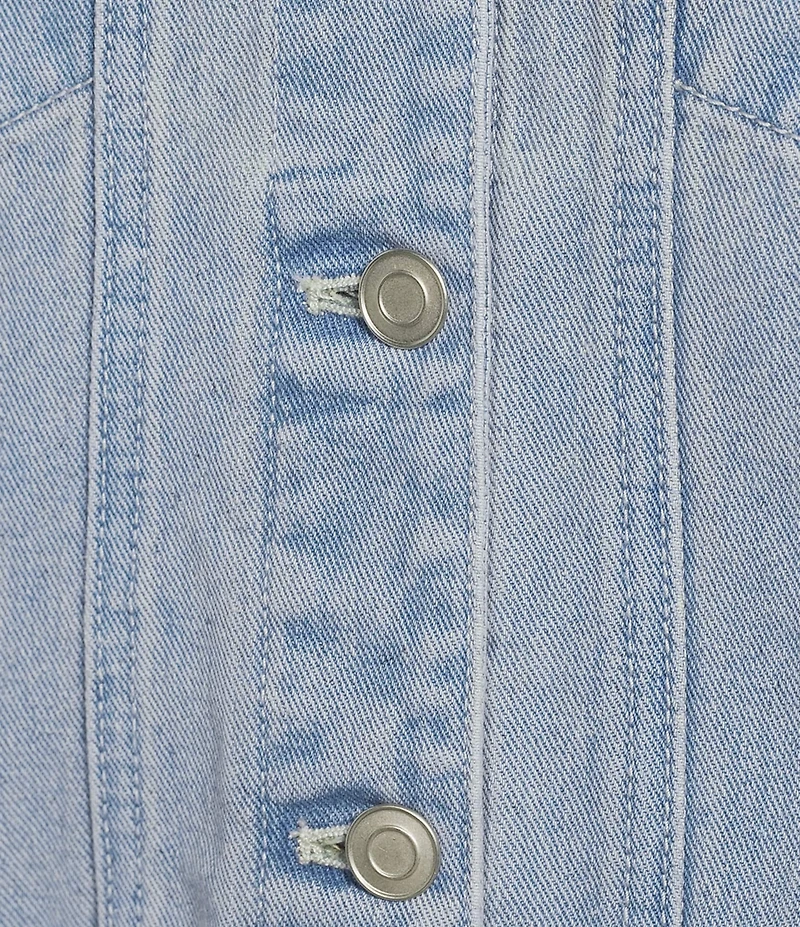 C&V Chelsea & Violet Brushed Distressed Denim Jacket
