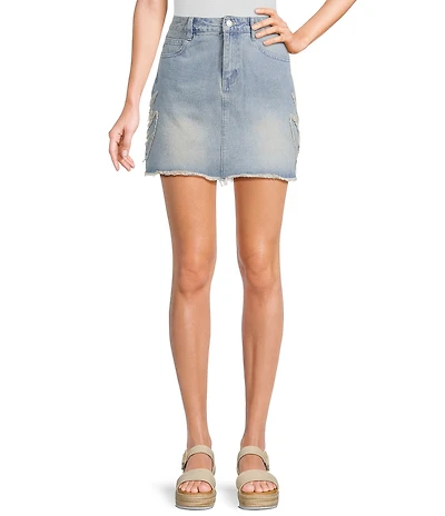C&V Chelsea & Violet Brushed Jean Skirt