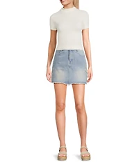 C&V Chelsea & Violet Brushed Jean Skirt