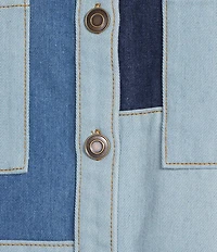 C&V Chelsea & Violet Coordinating Denim Patchwork Jacket