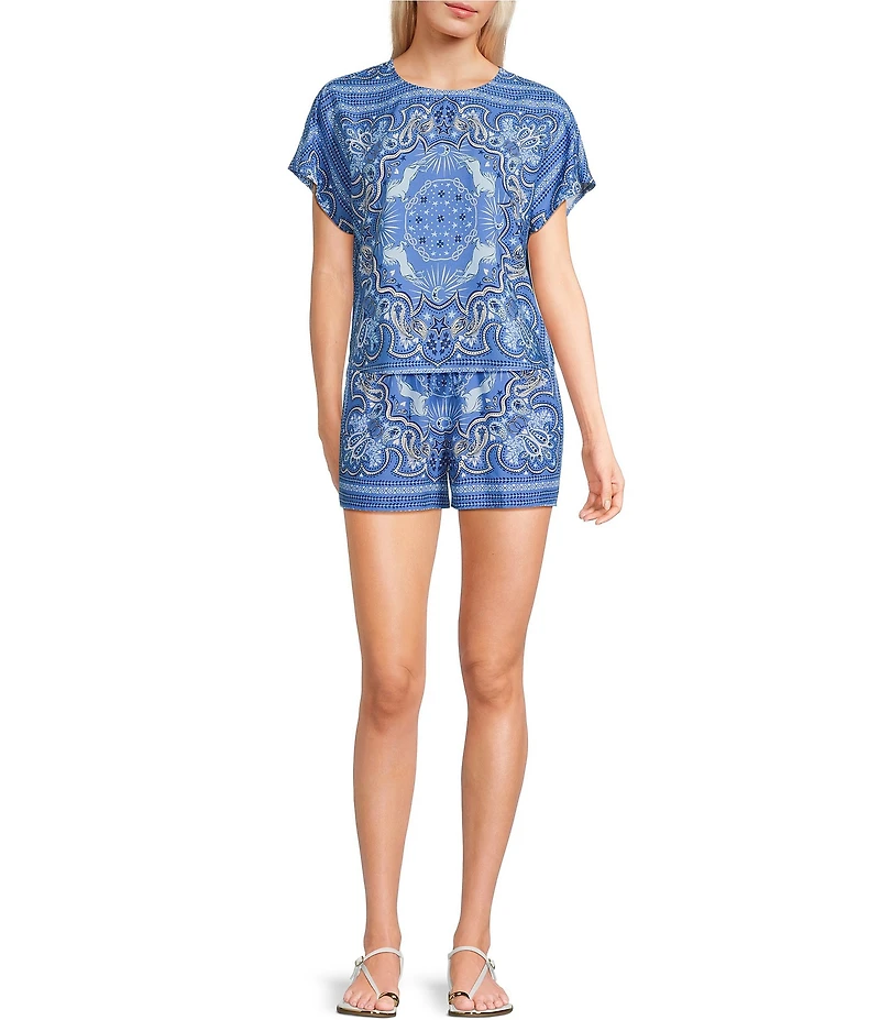 C&V Chelsea & Violet Coordinating Printed Shorts