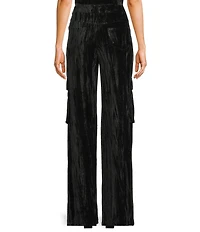 C&V Chelsea & Violet Crushed Velvet Coordinating Cargo Pants