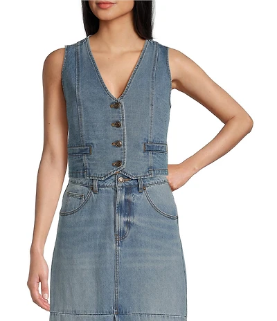 C&V Chelsea & Violet Coordinating Denim Vest