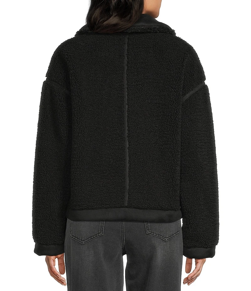 C&V Chelsea & Violet Sherpa Faux Moto Jacket