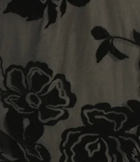 C&V Chelsea & Violet Flocked Mesh Coordinating Mini Skirt