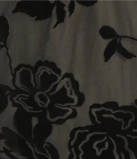 C&V Chelsea & Violet Flocked Mesh Coordinating Mini Skirt