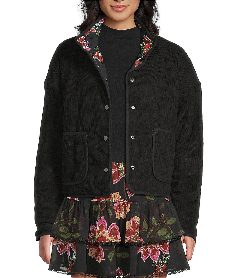 C&V Chelsea & Violet Floral Printed Quilted Jacket