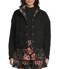 C&V Chelsea & Violet Floral Printed Quilted Jacket