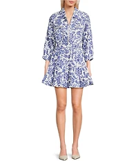 C&V Chelsea & Violet Floral Printed Shirt Dress