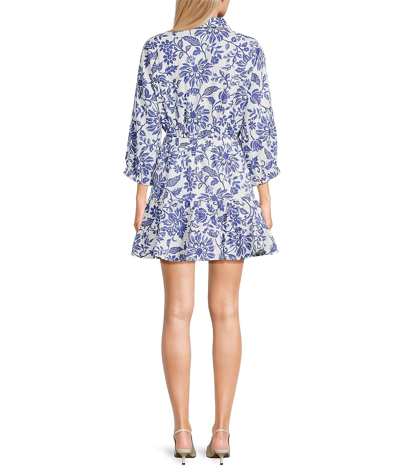 C&V Chelsea & Violet Floral Printed Shirt Dress