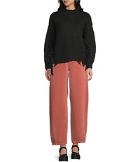 C&V Chelsea & Violet Fringe Long Sleeve Sweater