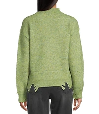 C&V Chelsea & Violet Fringe Long Sleeve Sweater