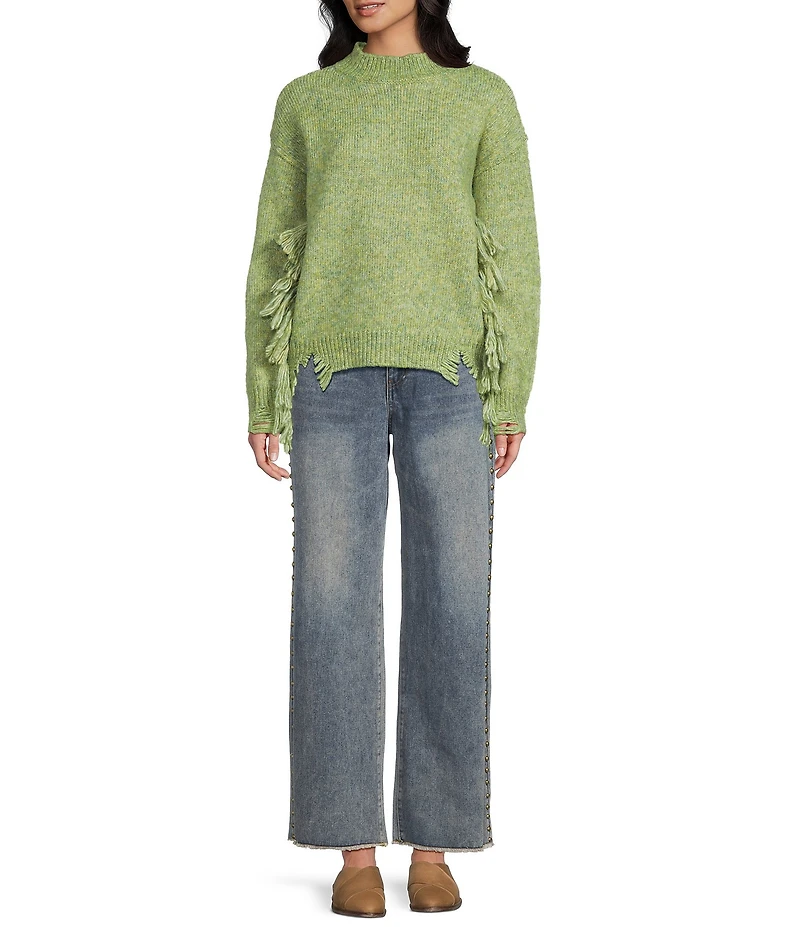 C&V Chelsea & Violet Full Length Stud Jeans