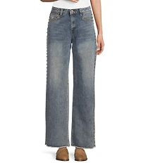 C&V Chelsea & Violet Full Length Stud Jeans