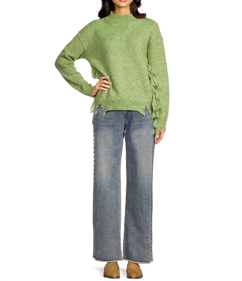 C&V Chelsea & Violet Full Length Stud Jeans