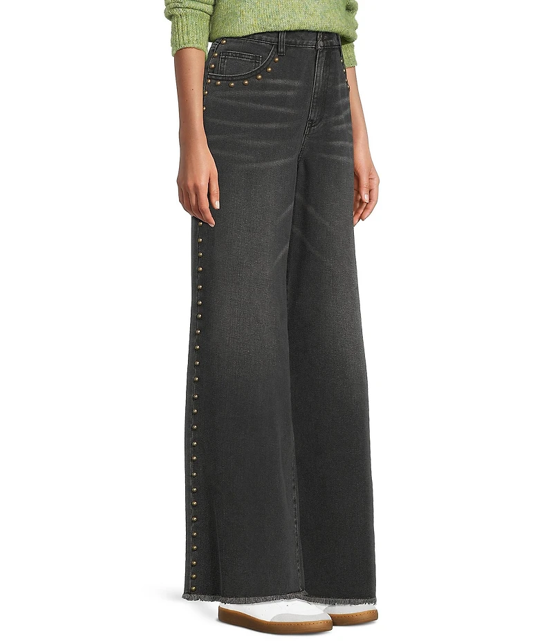 C&V Chelsea & Violet Full Length Stud Jeans