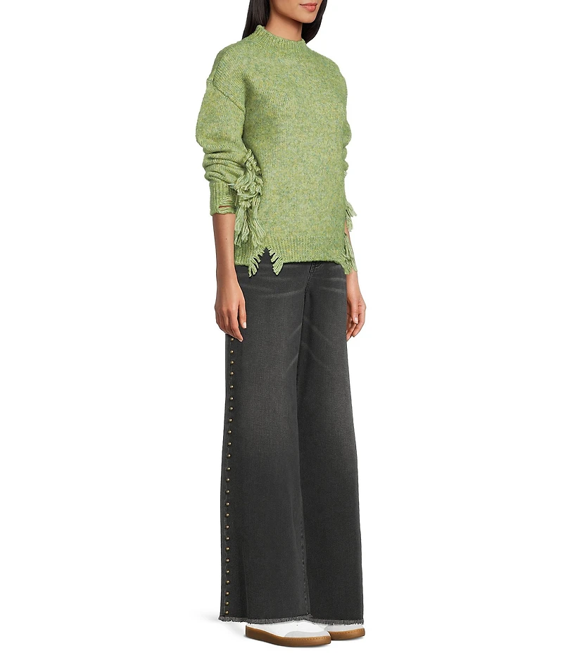 C&V Chelsea & Violet Full Length Stud Jeans