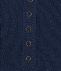 C&V Chelsea & Violet Henley Long Sleeve Top