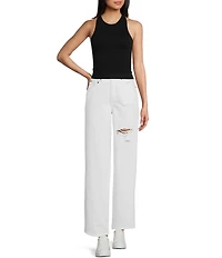 C&V Chelsea & Violet Knit Racerback Halter Tank Top