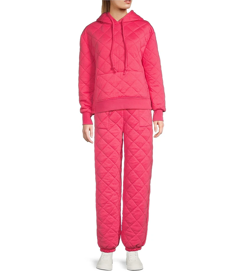 C&V Chelsea & Violet Long Sleeve Coordinating Quilted Hoodie