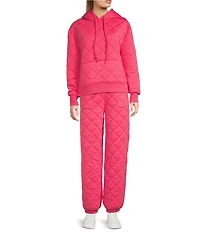 C&V Chelsea & Violet Long Sleeve Coordinating Quilted Hoodie