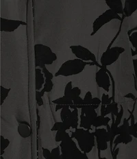 C&V Chelsea & Violet Long Sleeve Flocked Floral Woven Jacket