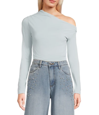 C&V Chelsea & Violet Long Sleeve Off-The-Shoulder Bodysuit
