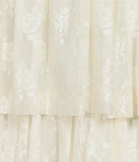 C&V Chelsea & Violet Multi-Layer Ruffle Maxi Skirt