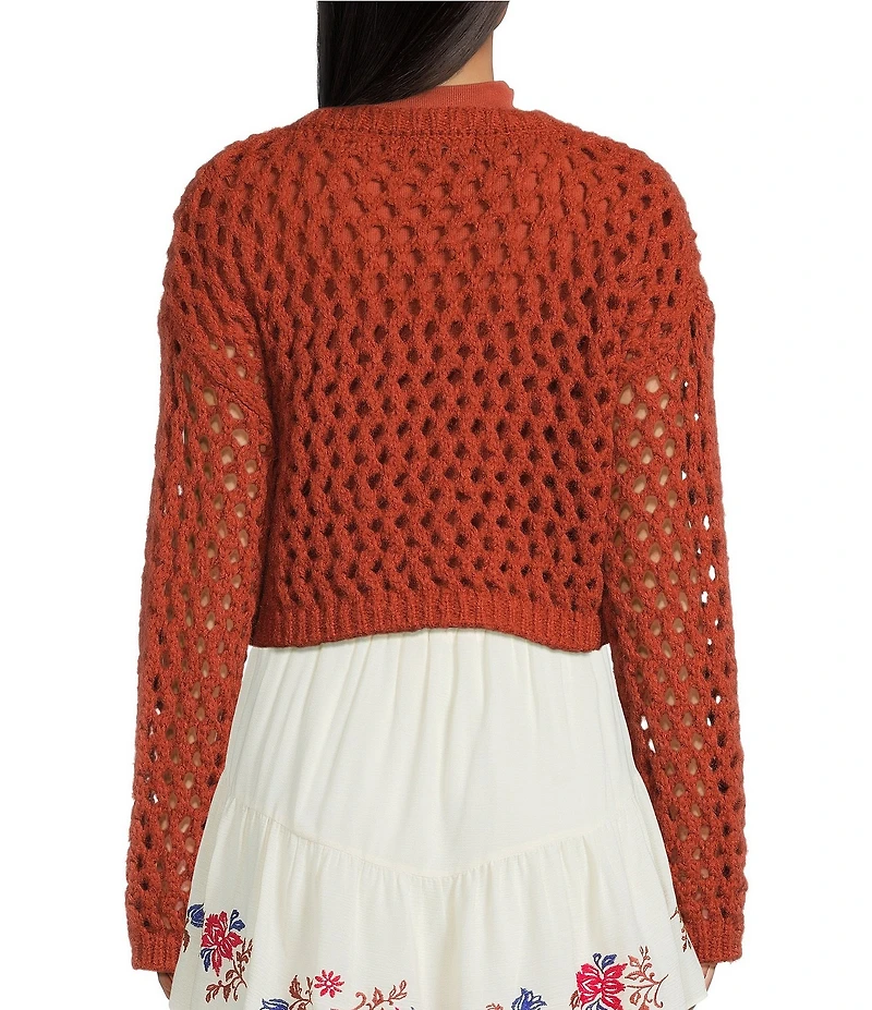 C&V Chelsea & Violet Open Knit Sweater