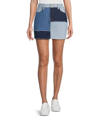 C&V Chelsea & Violet Patchwork Denim Coordinating Skirt