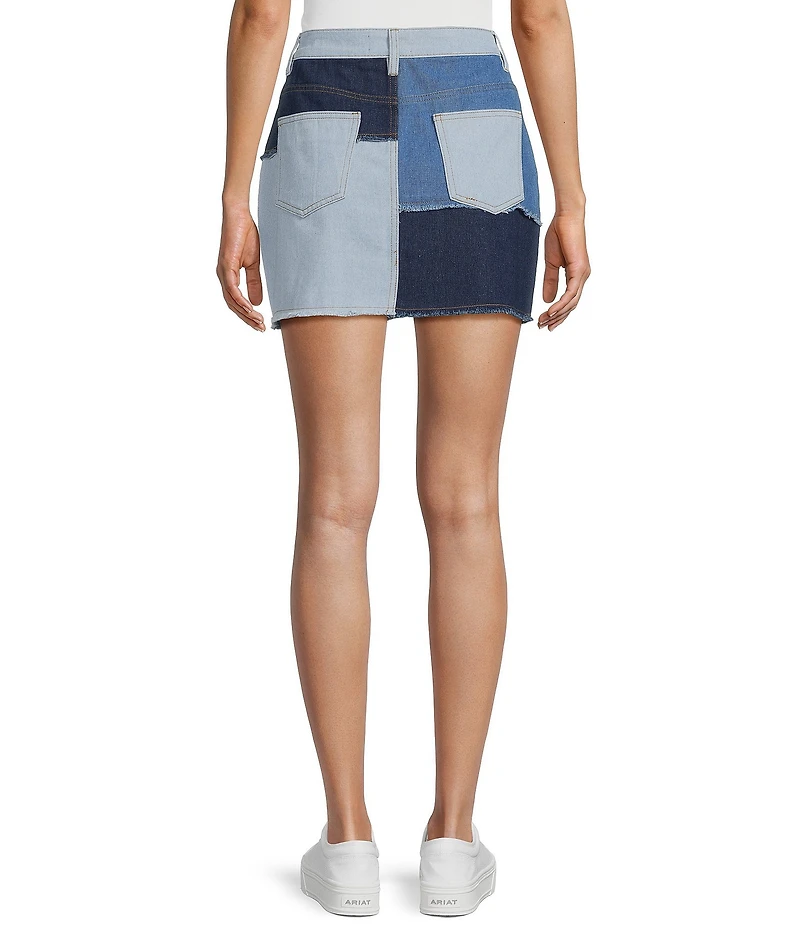 C&V Chelsea & Violet Patchwork Denim Coordinating Skirt