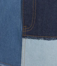 C&V Chelsea & Violet Patchwork Denim Coordinating Skirt
