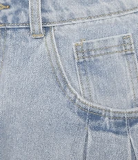 C&V Chelsea & Violet Pleated Denim Skirt