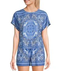 C&V Chelsea & Violet Printed Coordinating Shirt