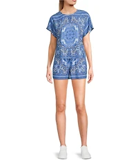 C&V Chelsea & Violet Printed Coordinating Shirt