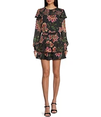 C&V Chelsea & Violet Printed Double Layer Coordinating Skirt