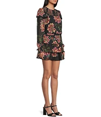C&V Chelsea & Violet Printed Double Layer Coordinating Skirt