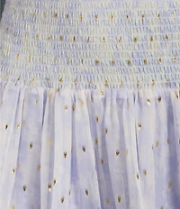 C&V Chelsea & Violet Printed Smocked Waist Mini Dress
